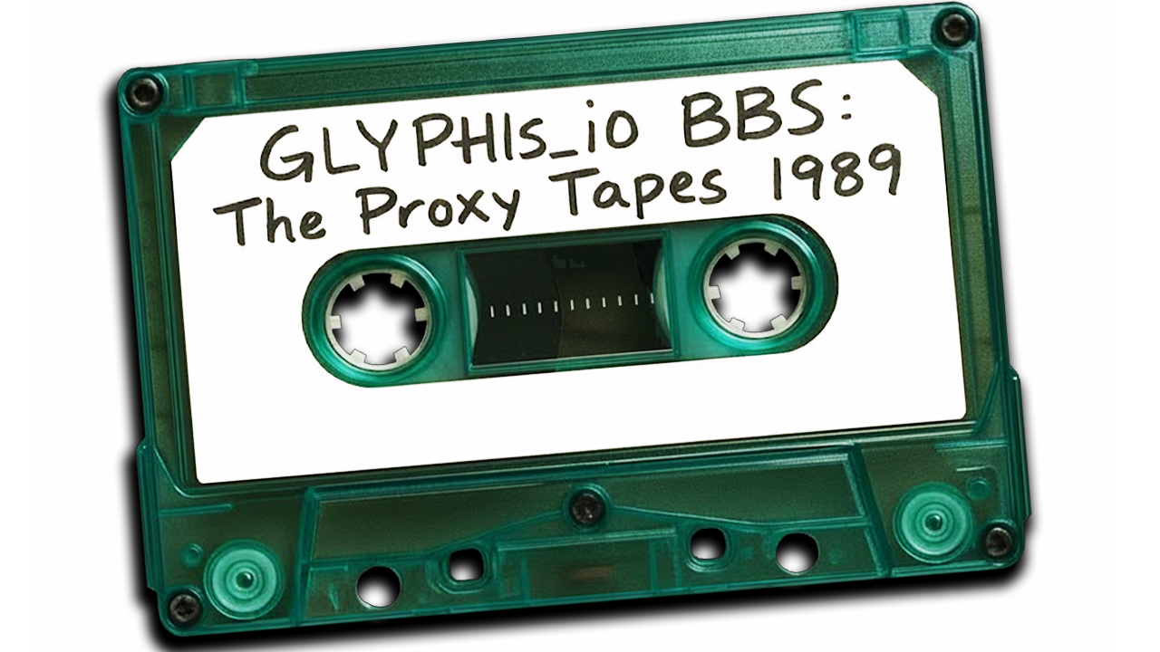 GLYPHIS_IO cassette tape logo